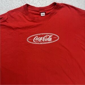 Vintage Coca Cola Coke Logo 90s T Shirt Size XL Single Stitch Made in USA‎